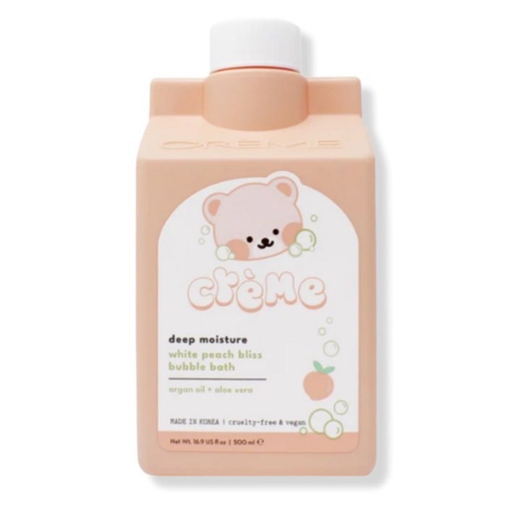 Crème White Peach Bliss Bubble Bath – Peach- new